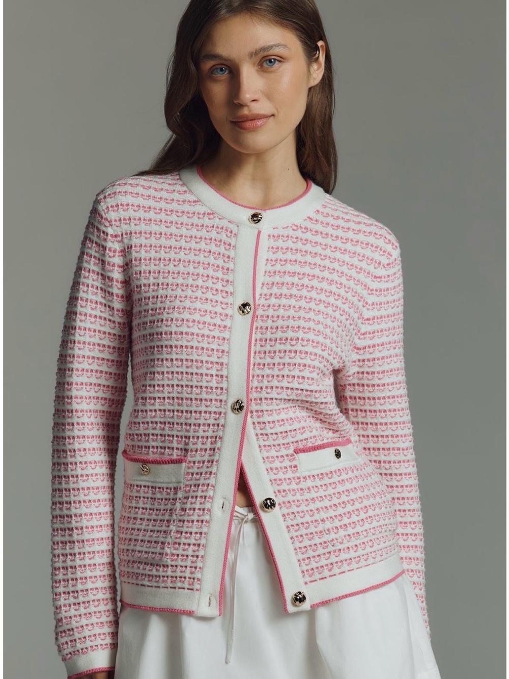 NVLT Collarless Knit Jacket